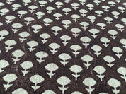 Jadi Buti Upholstery Block Print Linen Floral Fabric, Sofa Chair Upholstery, Outdoor Farmhouse Fabric, Modern Home Decor