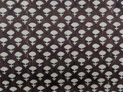 Jadi Buti Upholstery Block Print Linen Floral Fabric, Sofa Chair Upholstery, Outdoor Farmhouse Fabric, Modern Home Decor