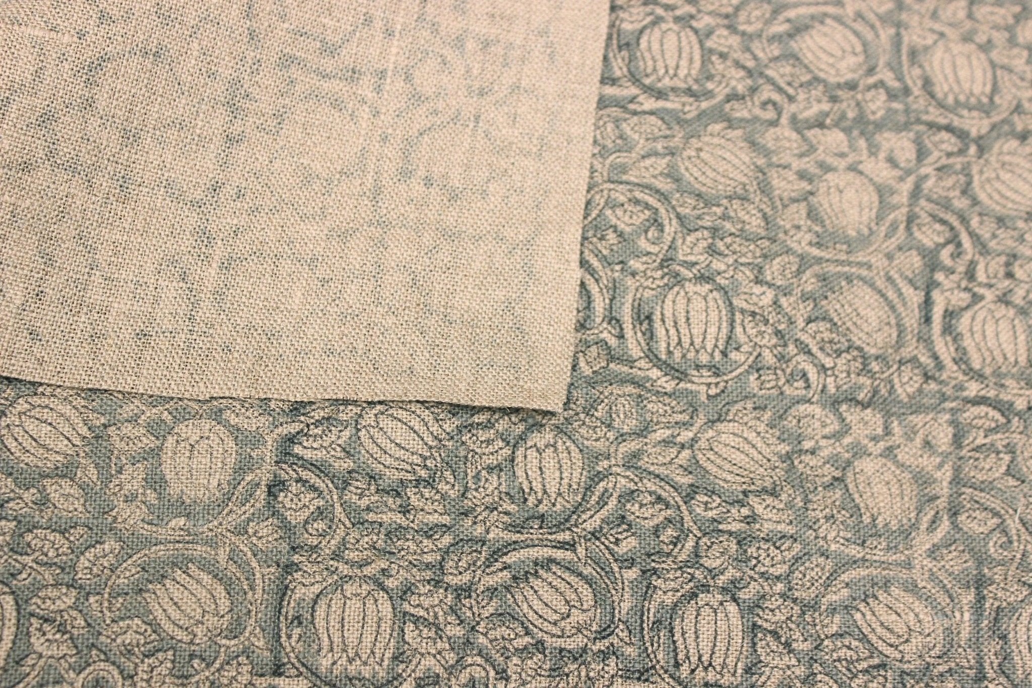 8 Kamal  Linen Fabric, Block Print Linen Fabric, Floral Linen Fabric  Upholstery Fabric, Block Print Curtains, Cover Linen  Fabritual