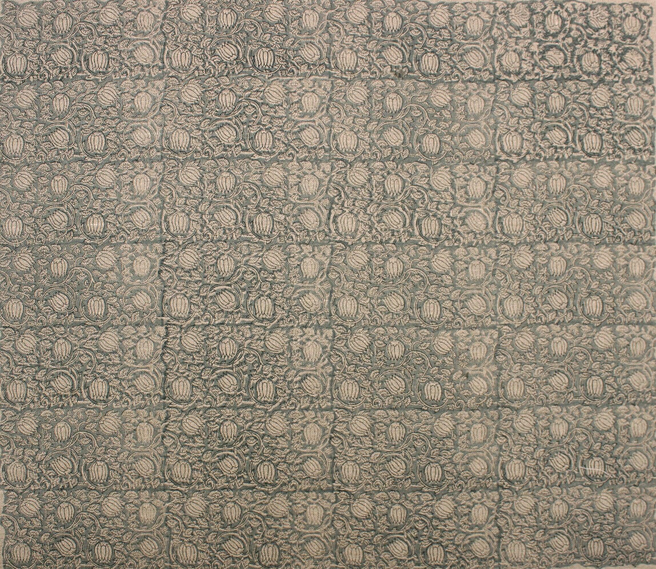 8 Kamal  Linen Fabric, Block Print Linen Fabric, Floral Linen Fabric  Upholstery Fabric, Block Print Curtains, Cover Linen  Fabritual