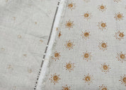 Happy Bloom  Hand Block Print Pure Linen Fabric  Upholstery Fabric By The Yard  Handmade Floral Block Print