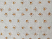 Happy Bloom  Hand Block Print Pure Linen Fabric  Upholstery Fabric By The Yard  Handmade Floral Block Print