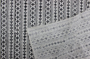 Hand Block Print, Pure Linen, Indian Fabric, Sofa Cushion Fabric, home décor, traditional fabric, Linen fabric - DOJI