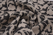 Thick Linen 58" Wide, hand block print, indian fabric, Linen Napkins, pillow cover, upholstery, boho fabric - Sulit Black