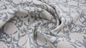Pure Linen 58"Wide, block print fabric, upholstery, Modern fabric, Linen by yard, Handloom Linen, Fabric and Notions- Zircon