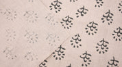 Block Print Pure Linen 58" Wide handloom, Indian Upholstery Fabric, pillow cover, Curtain Linen By The Yard - Shivri