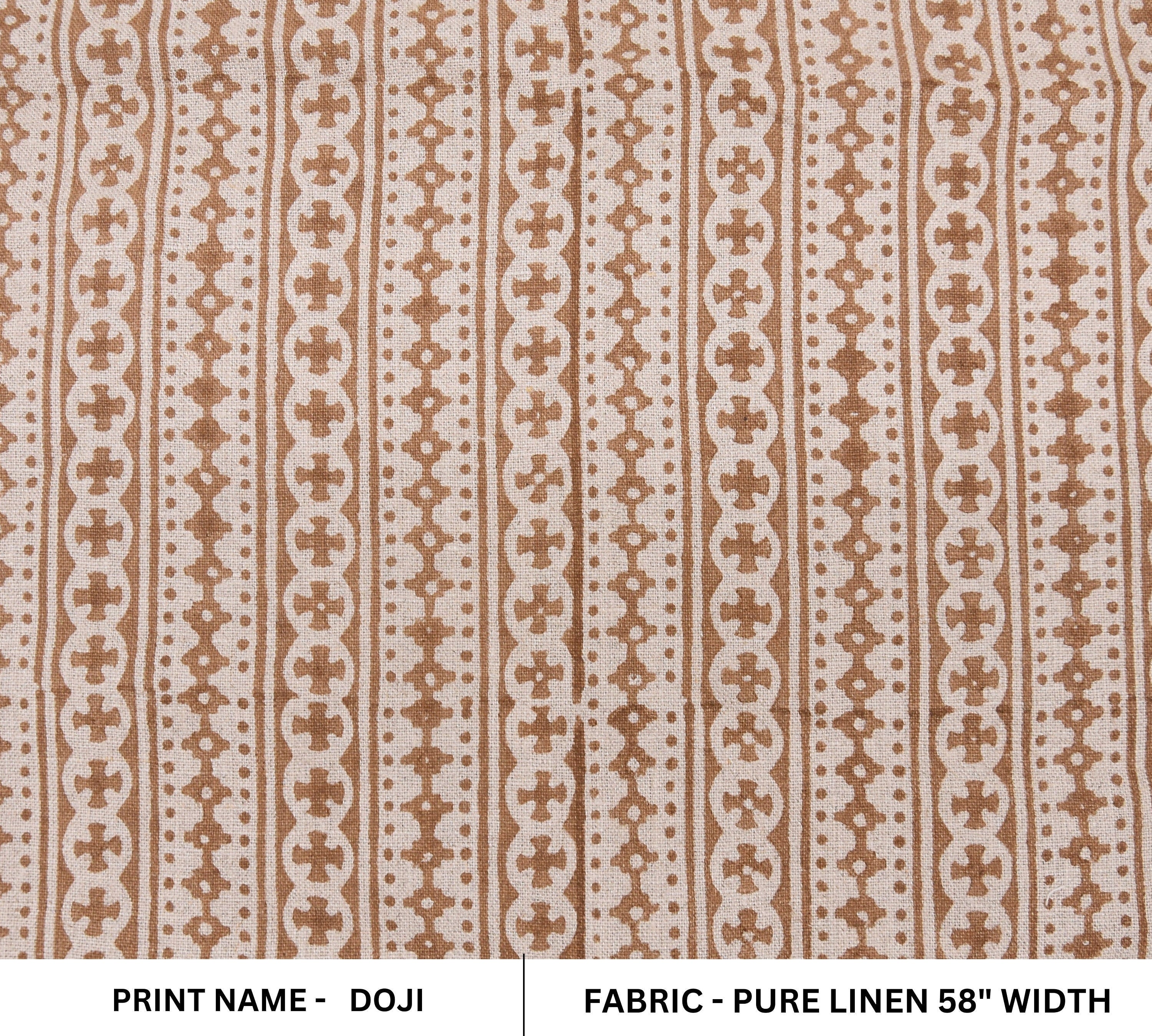 Block print fabric, Modern fabric, Indian Fabric, printed fabric, hand stamped, luxury fabric, Linen by yard - Doji
