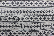 Hand Block Print, Pure Linen, Indian Fabric, Sofa Cushion Fabric, home décor, traditional fabric, Linen fabric - DOJI