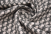 Pure Linen 58" Wide Hand Block Print, Indian Fabric, floral fabric, Linen by yard, upholstery, Pillow Covers - Kritagya