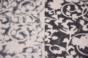 Block print thick linen fabric 58" Wide, Indian floral fabric, linen by yard, upholstery linen pillow covers - Tishna