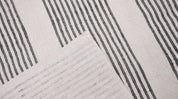 Pure Linen 58"Wide, block print fabric, upholstery, Modern fabric, Handloom Linen by yard, farmhouse pillow covers- Ziba