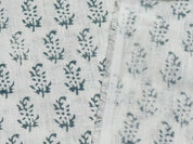 Block print linen fabric, handblock print, for home decor, modern fabric, fabric by the yard, curtain yardage - Patjhad