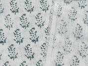 Block print linen fabric, handblock print, for home decor, modern fabric, fabric by the yard, curtain yardage - Patjhad