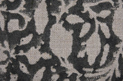 Hand Block Print, Thick Linen 58" Wide, floral fabric, Leaf Print, linen curtains, Home Decor, Indian Fabric - Aamar