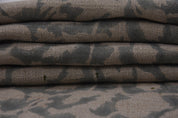 Thick Linen 58" Wide, hand block print, indian fabric, Linen Napkins, pillow cover, upholstery, boho fabric - Sulit Hex