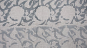 Pure Linen 58"Wide, block print fabric, upholstery, Modern fabric, Linen by yard, Handloom Linen, Fabric and Notions- Zircon
