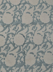 Pure Linen 58"Wide, block print fabric, upholstery, Modern fabric, Linen by yard, Handloom Linen, Fabric and Notions- Zircon