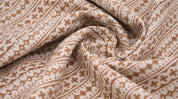 Block print fabric, Modern fabric, Indian Fabric, printed fabric, hand stamped, luxury fabric, Linen by yard - Doji