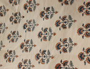 Thick Cotton 44" Wide, Block Print, Handmade, Indian Cushion Cover, Sofa and Table Cloth, Floral Printed - TRAFFIC LIGHT