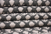 Pure Linen 58" Wide Hand Block Print, Indian Fabric, floral fabric, Linen by yard, upholstery, Pillow Covers - Kritagya