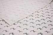 Block print Pure Linen 58" Wide, Indian Fabric, floral fabric, Linen by yard, Pillow cover upholstery Fabric - Hasrat