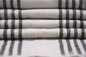 Pure Linen 58"Wide, block print fabric, upholstery, Modern fabric, Handloom Linen by yard, farmhouse pillow covers- Ziba