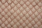 Block Print Thick Linen 58" Wide, Indian Fabric, Pillow Cover, Rust Floral Printed Fabric, Table Cloth - RAJPUTANA JAAL