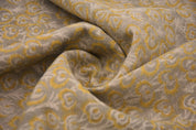 Hand Block Print, Thick Linen 58" Wide, Indian Cushion Cover, Pillow Cover, Sofa and Table Cloth, Heart Print - Heart Vine