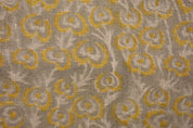 Hand Block Print, Thick Linen 58" Wide, Indian Cushion Cover, Pillow Cover, Sofa and Table Cloth, Heart Print - Heart Vine