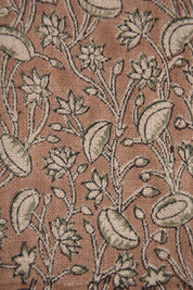 Hand Block Print, Thick Linen 58" Wide, Indian Cushion Cover, Pillow Cover, Sofa and Table Cloth, Pistachio Print - PISHTA