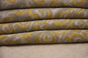 Hand Block Print, Thick Linen 58" Wide, Indian Cushion Cover, Pillow Cover, Sofa and Table Cloth, Heart Print - Heart Vine