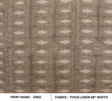 Hand Crafted Block Print Thick Linen Fabric OMGI