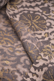 Hand Block Print Pure Linen Fabric AMBIKA