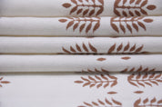 Block Print Thick Cotton White 63" Wide Window Curtains Boho Upholstery Fabric Fabric Pillow Cover Tablecloth and Lamp Shades - DARPAN