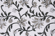 Handmade Thick Cotton 44" Wide Hand-Blocked Fabric Printed Curtain Indian Fabric Fabric by the Yard Pillow Cover - JALDHARA