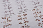 Block Print Thick Cotton White 63" Wide Window Curtains Boho Upholstery Fabric Fabric Pillow Cover Tablecloth and Lamp Shades - DARPAN