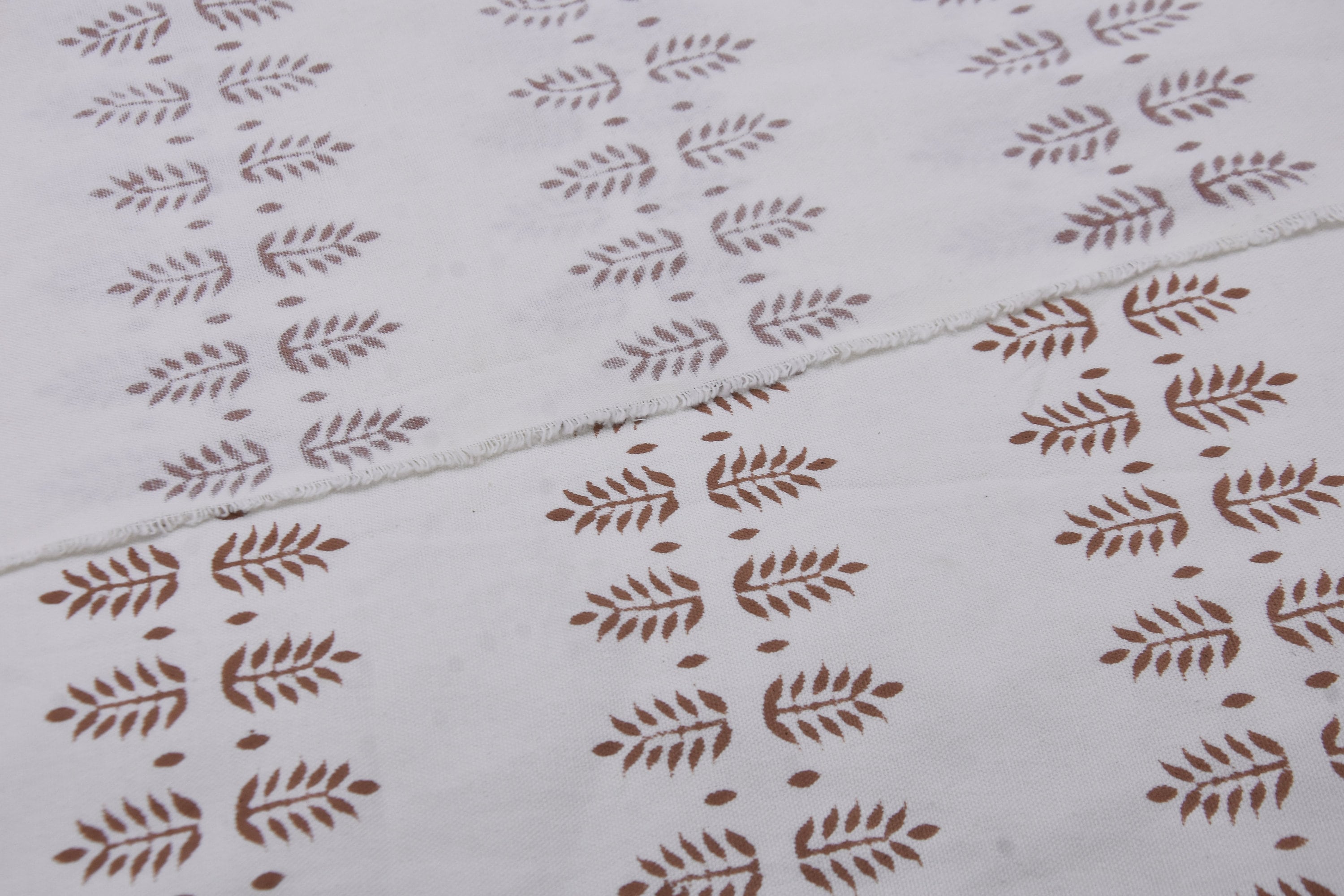 Block Print Thick Cotton White 63" Wide Window Curtains Boho Upholstery Fabric Fabric Pillow Cover Tablecloth and Lamp Shades - DARPAN