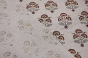 Thick Cotton 44" Wide, Block Print, Handmade, Indian Cushion Cover, Sofa and Table Cloth, Floral Printed - TRAFFIC LIGHT