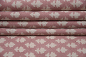 Handmade block print fabric, linen cotton, duck canvas 50" wide fabric, cotton quilt fabric, Indian block print - PINKCITY JAAL