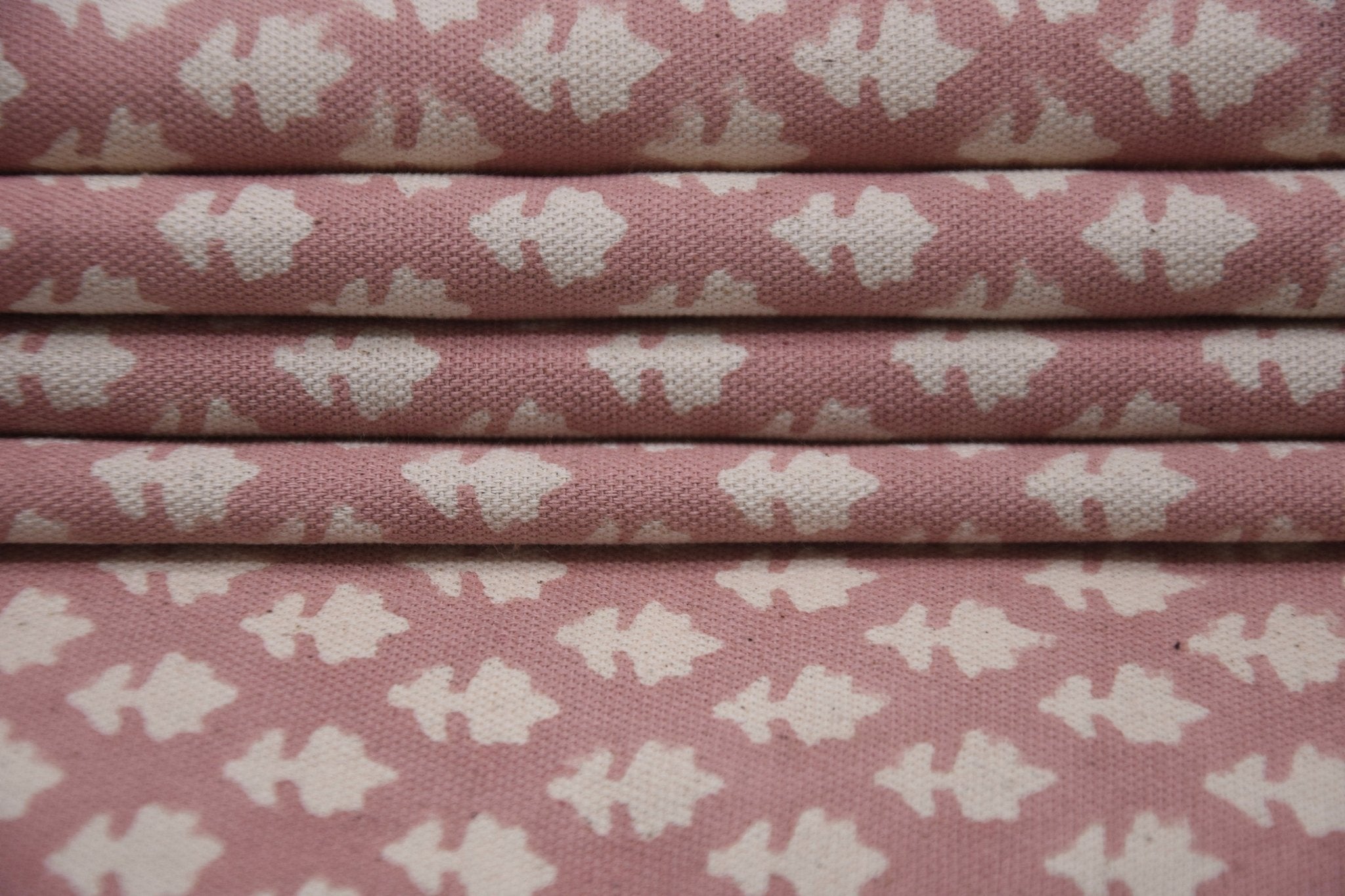 Handmade block print fabric, linen cotton, duck canvas 50" wide fabric, cotton quilt fabric, Indian block print - PINKCITY JAAL