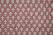 Linen cotton, duck canvas 50" wide fabric, cotton quilt fabric, Indian block print, handmade block print fabric - CROSSWORD