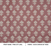 Linen cotton, duck canvas 50" wide fabric, cotton quilt fabric, Indian block print, handmade block print fabric - CROSSWORD