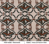Handcrafted Hand Block Print Thick Cotton Fabric HRIDYAVAN