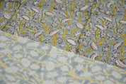 Hand printed fabric, pillow cover fabric, pure linen 58" wide, hand block print, upholstery fabric, linen by yard - PISTA