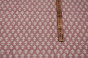 Handmade block print fabric, linen cotton, duck canvas 50" wide fabric, cotton quilt fabric, Indian block print - PINKCITY JAAL