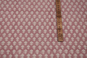 Linen cotton, duck canvas 50" wide fabric, cotton quilt fabric, Indian block print, handmade block print fabric - CROSSWORD