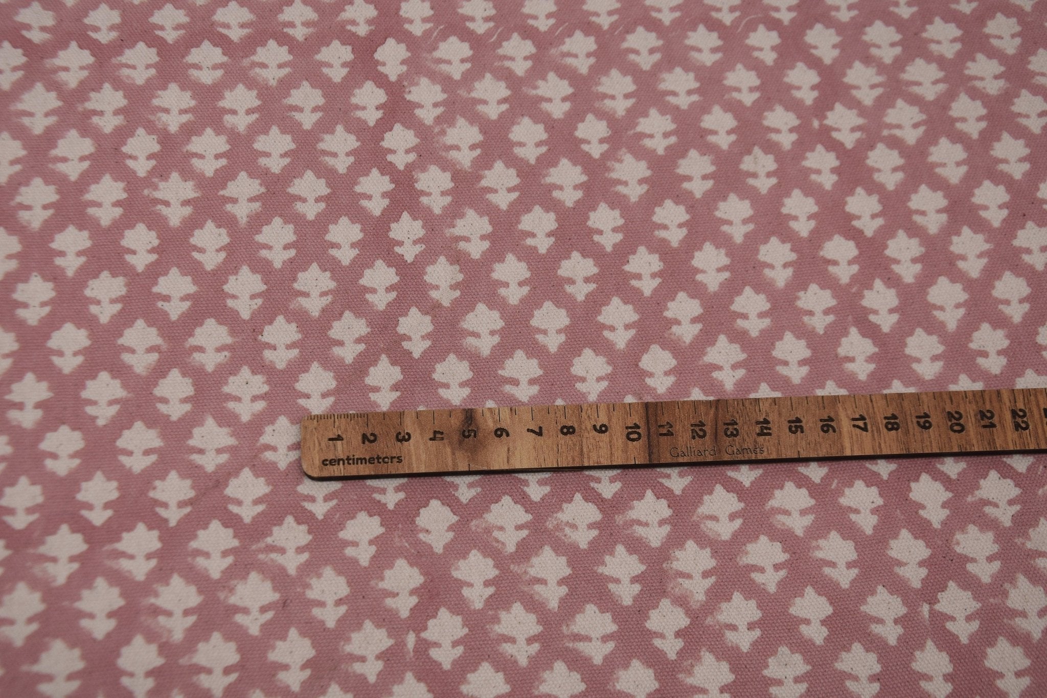 Handmade block print fabric, linen cotton, duck canvas 50" wide fabric, cotton quilt fabric, Indian block print - PINKCITY JAAL