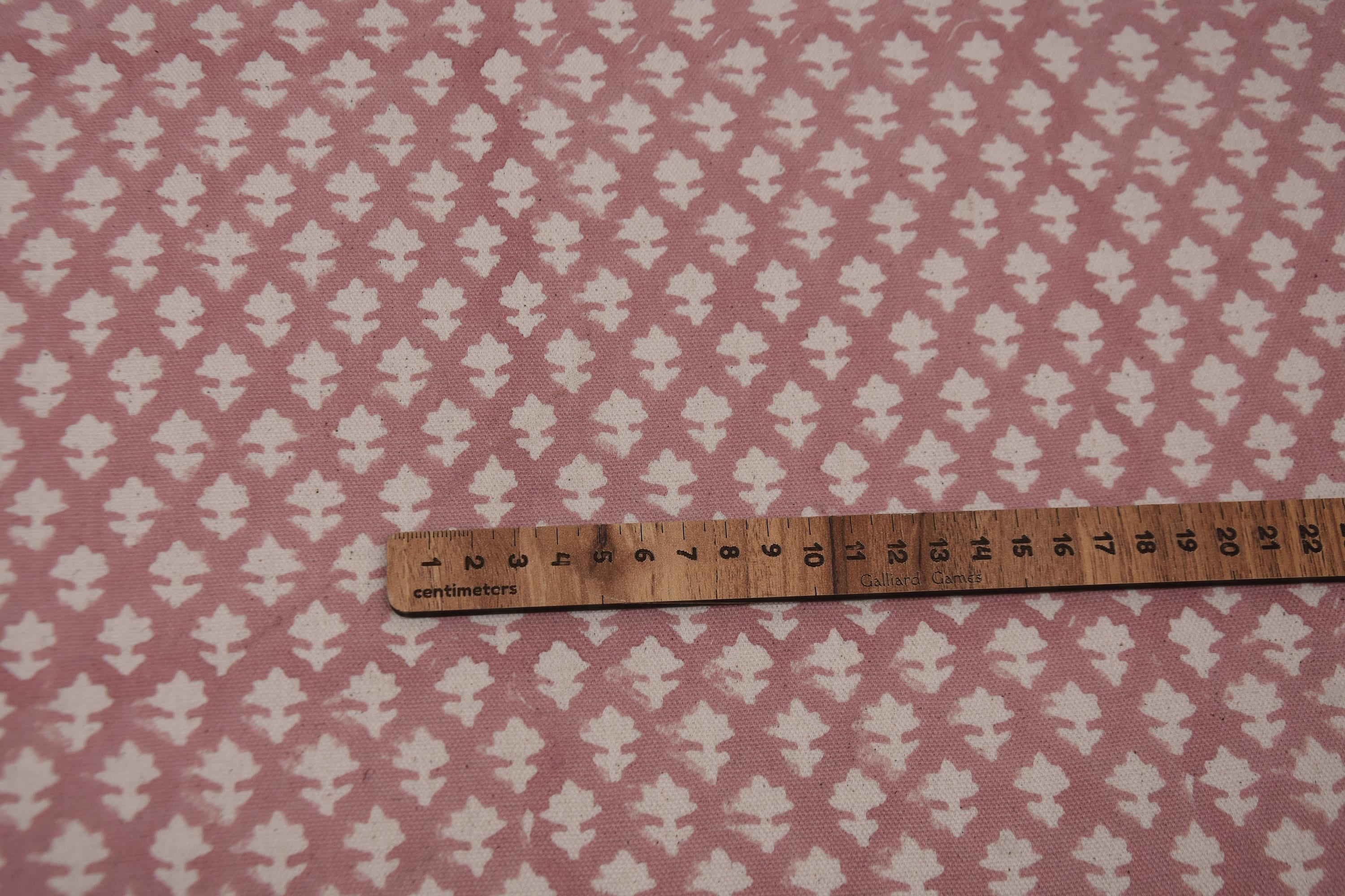 Linen cotton, duck canvas 50" wide fabric, cotton quilt fabric, Indian block print, handmade block print fabric - CROSSWORD