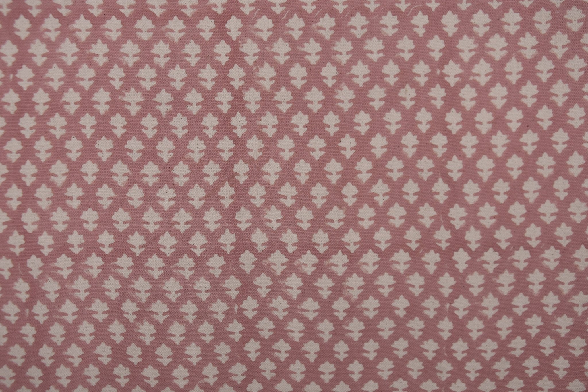 Handmade block print fabric, linen cotton, duck canvas 50" wide fabric, cotton quilt fabric, Indian block print - PINKCITY JAAL