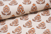 Block print floral handmade print thick cotton fabric window shades and curtains pillow cover sofa cushions - KALASH